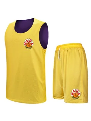 Customized Basketball Uniforms Set Yellow